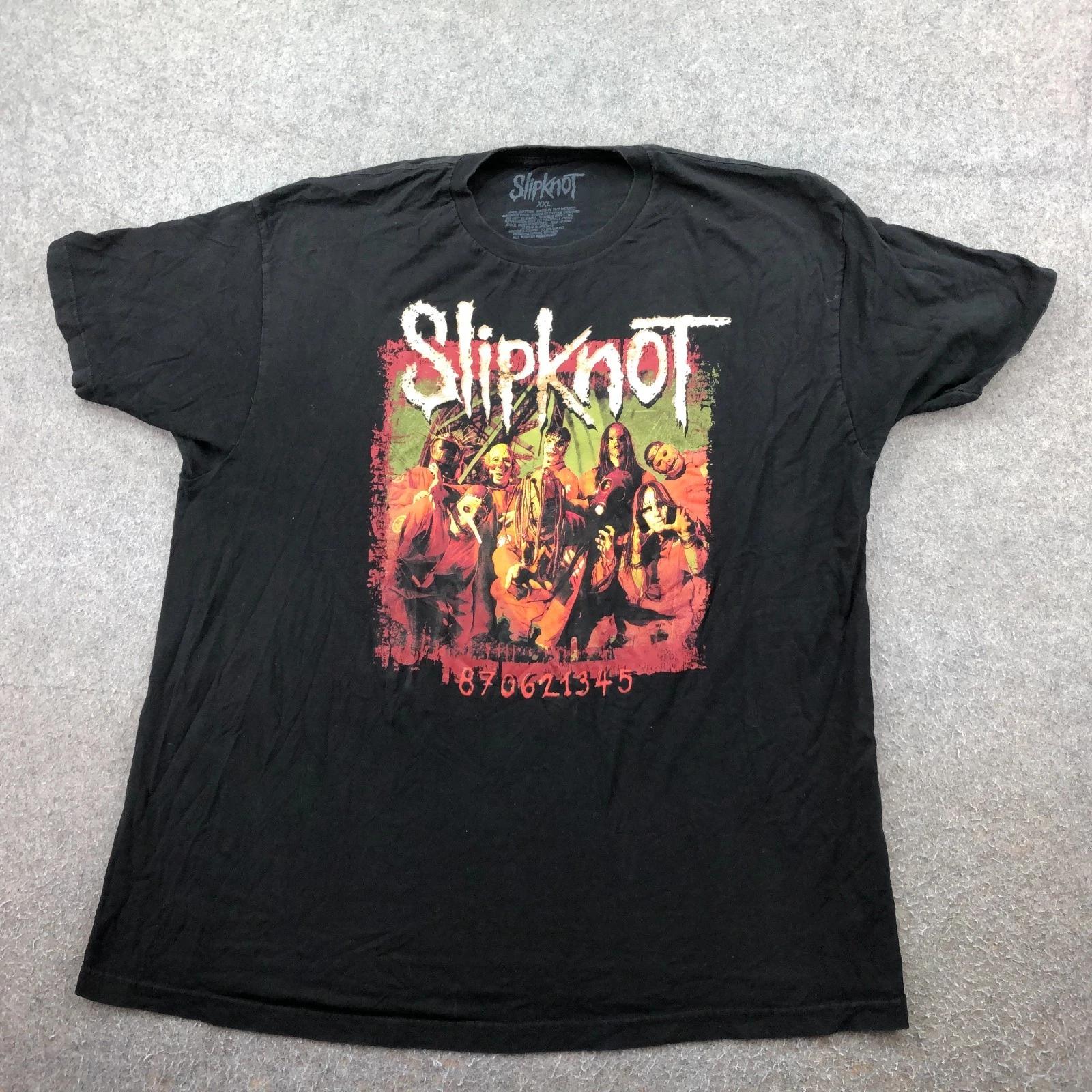

Футболка Slipknot Мужская 2XL Черная С Фото Группы Графическая Футболка Металл Короткий Рукав Рок S