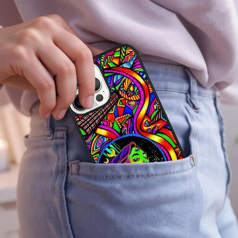 Magic Trippy Psychedelic Art Phone Case For iPhone 17 Air 15 16e 14 13 Pro Max Coque 12 11 Pro Max PLUS cover