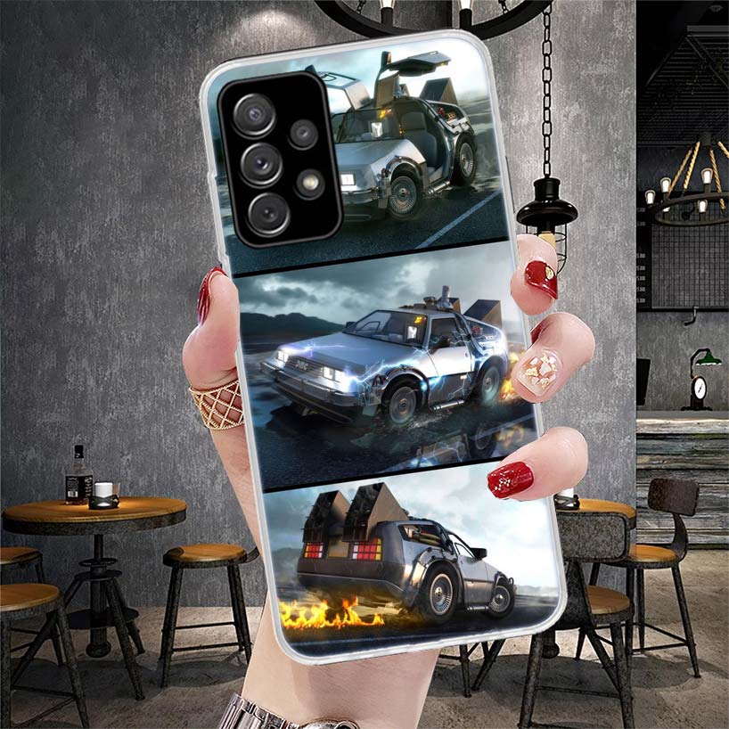 Back To The Future Time Machine Soft Phone Case For Samsung Galaxy S22 S23 S24 S25 Edge S26 Ultra S20 FE S21 Plus + Fundas Coque