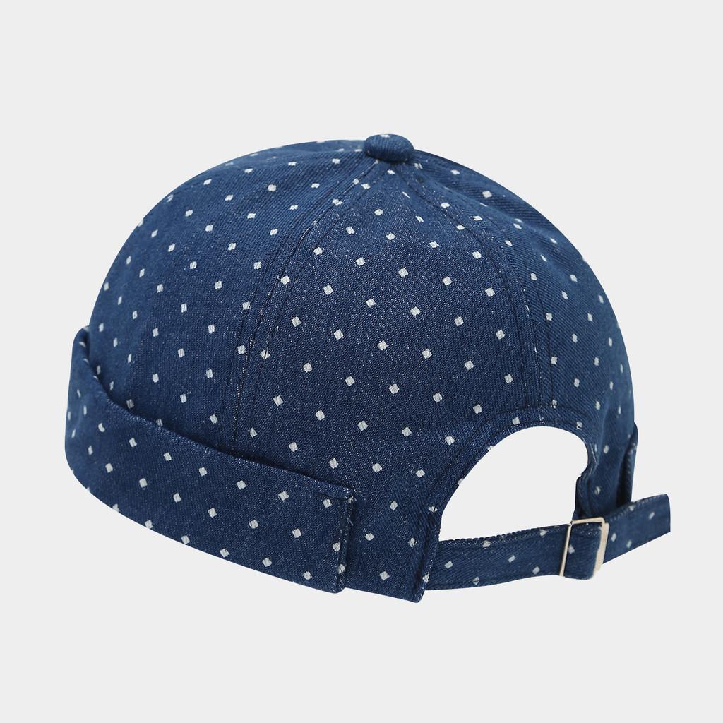 Vintage Cotton Denim Dad Hat With Handmade Embroidery For Daily Wear Color A