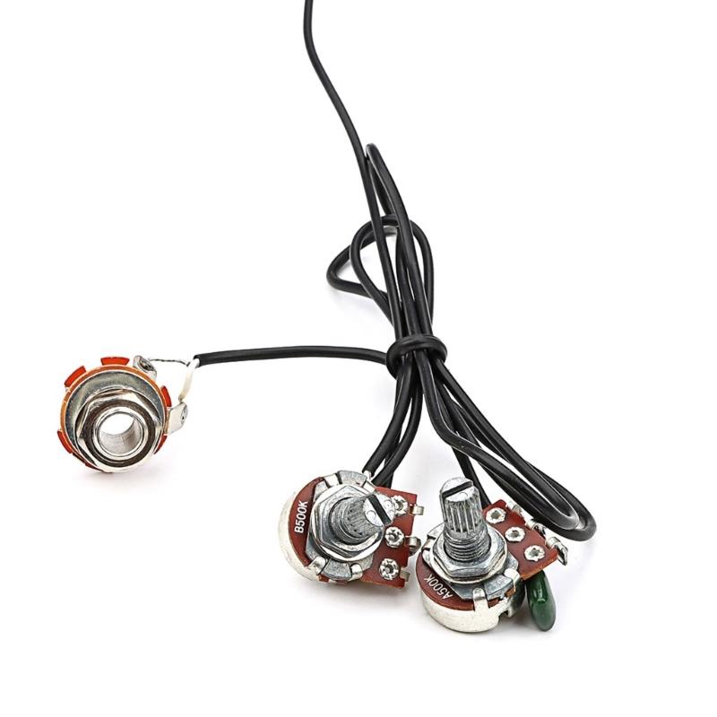 Prewired 6-String Guitar Pickup with Volumes & Tone Controller Knobs Guitar Part