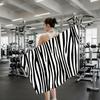 Zwart Witte Print Zebra Handdoek Douche Sauna Reizen Spa Sneldrogend Sportschool Accessoires Zacht Grote Strandhanddoeken