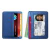 1Pc Multi Slot Coin Wallet Box ID Card Holders Solid Color PU Leather Bank Credit Card Slim Card Case
