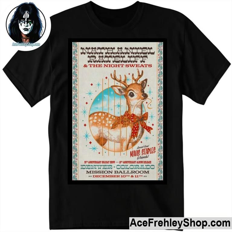 Nathaniel Rateliff Night Sweats Dec 10-11 2025 Poster T-Shirt Unisex T-Shirt L
