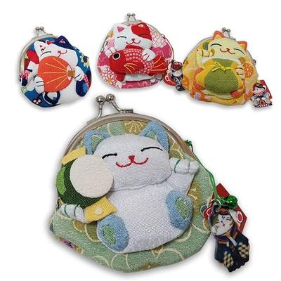 Japanese Souvenirs Popular with Foreigners Coin Purse Clasp Purse Pouch Maneki-neko (Beckonin
