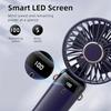 Portable Mini Fan With 6 Speeds LED USB Rechargeable Charging Small Foldable Battery Fans Handheld Desk Bedroom Indoor Outdoor