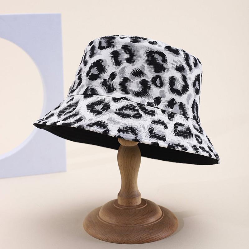 JYL TS DIY Leopard Bucket Hat Unisex European Reversible Sun Protection Hat Cotton 1222Mao17973 электрические малиновый