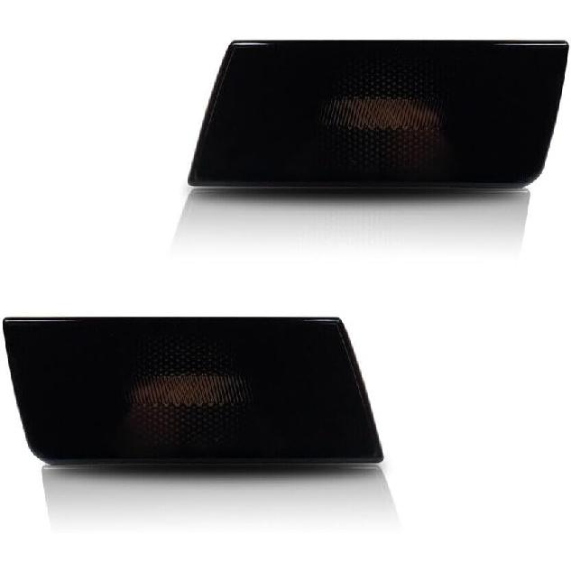 

GTINTHEBOX Smoked Lens Front Side Marker Light Housing Assembly Compatible with 2005-2014 Chrysler 300,Replace OEM Sidemarker Lamps Smoked Housing