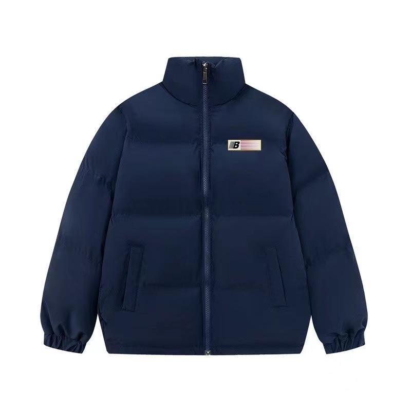 Vintage Flag Embroidered Bread Clothes Jacket Women's High Street Brand Thickened Couple Cotton Clothes Cotton Clothes Winter