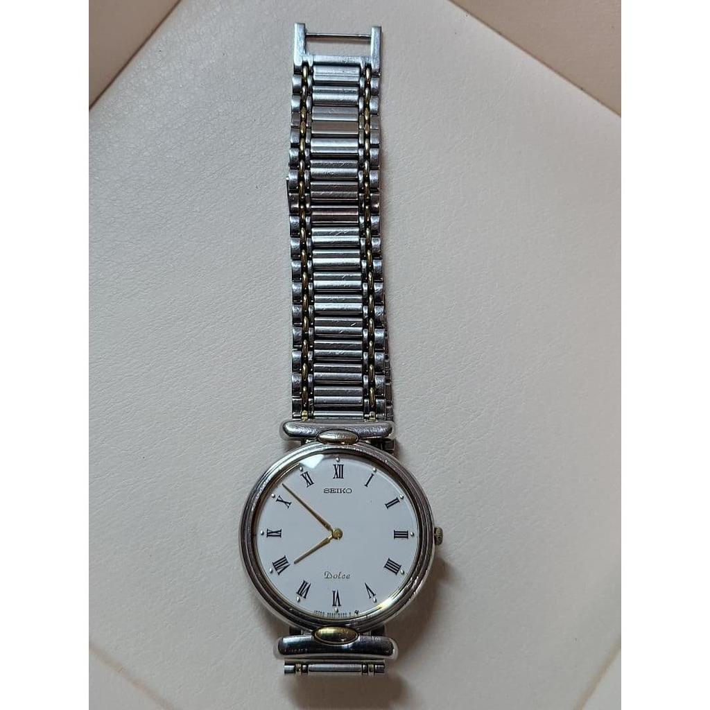 Used SEIKO DOLCE 9530-6030 Working Item Battery Replaced Men's Quartz