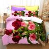 3D Rose Bedding Sets Duvet Cover Set With Pillowcase Twin Full Queen King Bedclothes Bed Linen