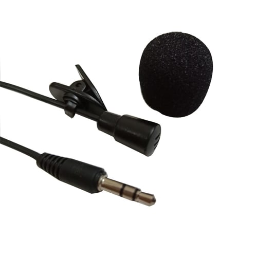 3.5mm Lavalier Microphone Hands-Free Mini Wired Collar Clip Mic for PC Laptop Videography Video Conferencing Vlogging
