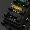 12V/24V Car Vehicle Van Circuit Standard ATO 4 Blade Fuse Box Block Holder+Fuse