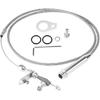 700R4 Kickdown-Kabel, Geflochtenes Getriebe-Kickdown-Kabel mit Rastfunktion und Befestigungsteilen