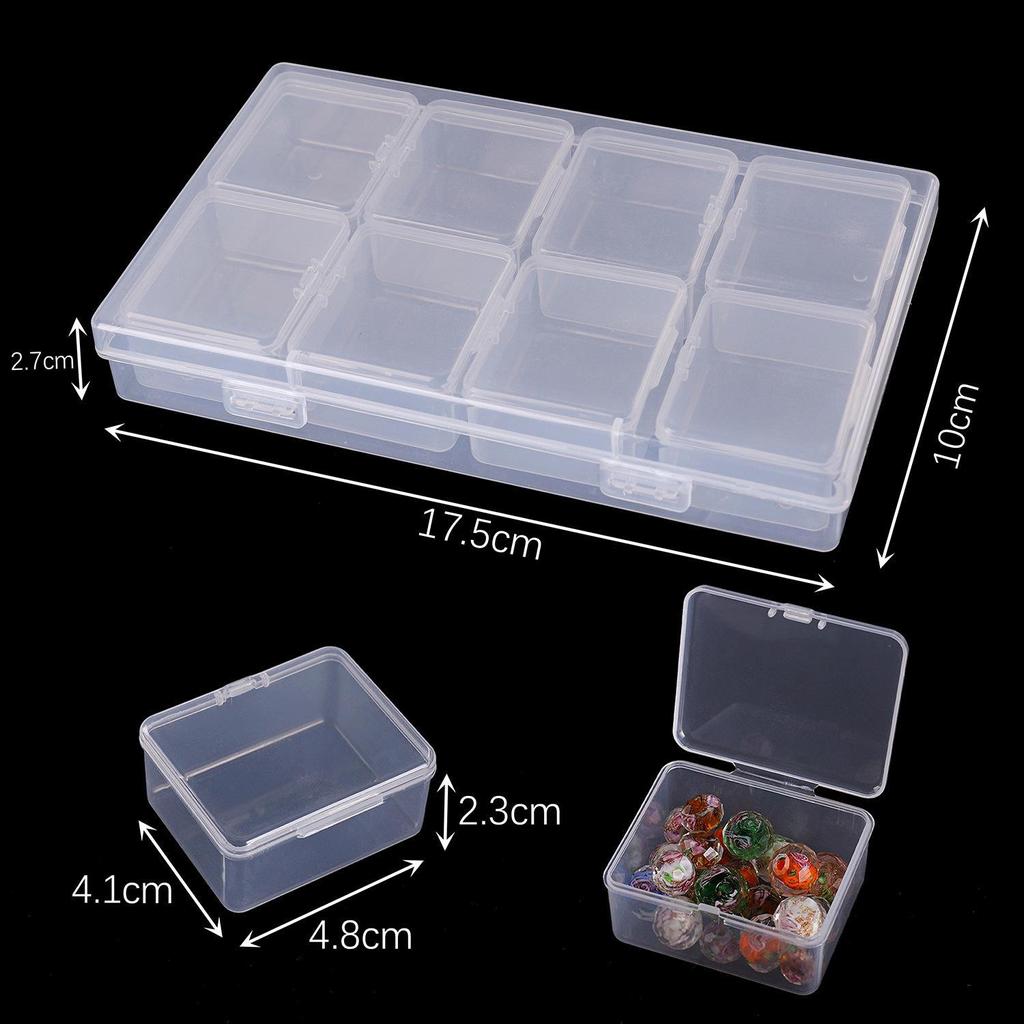 Transparent DIY Jewelry Storage Box - Detachable and Stackable Organizers for Tools and Earrings