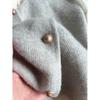 Women's Retro Style Apricot Knitted Vest with Small Gold Buttons - Sleeveless, Loose Fit, Layered Outerwear for Autumn and Winter