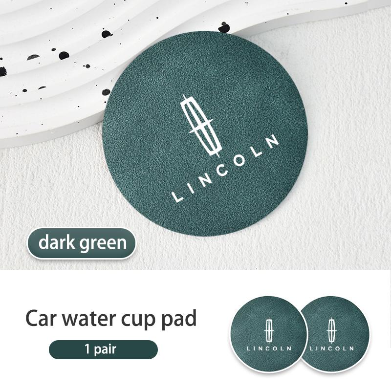Car Coasters Anti-Slip Water Cup Slot Drink Bottle Holder Pad For Lincoln Aviator Navigator Continental Nautilus Flyer Corsairftrw9