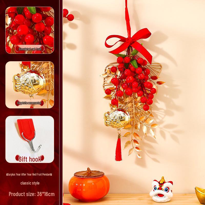 Housewarming Door Hanging: New Home Fortune Fruit String for Indoor Living Room Decor, Adds Birthday Atmosphere
