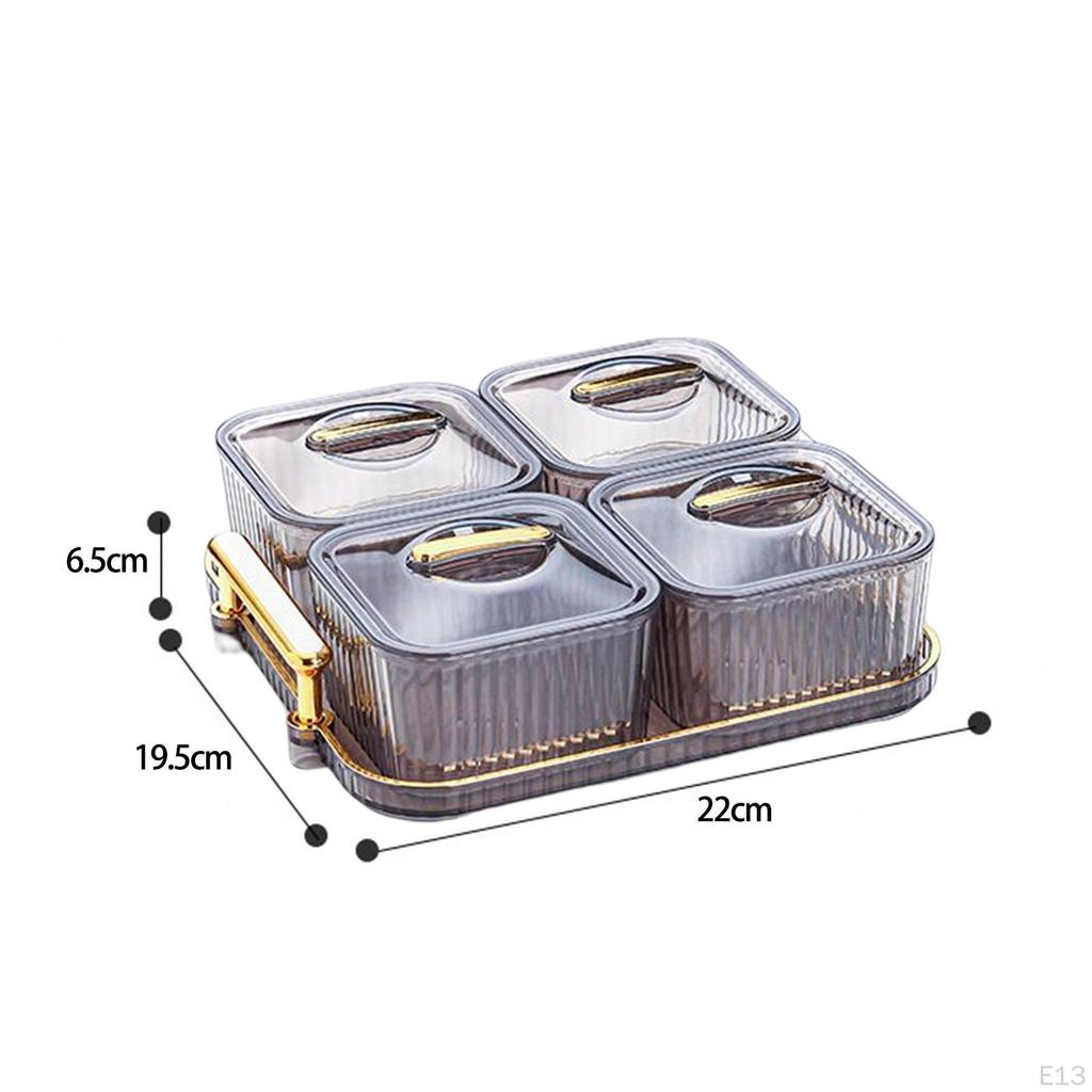 Talerzyk do dzielenia deserów Słoik na ciasteczka Taca na przyprawy Przekąski z suszonych owoców Taca do serwowania dla