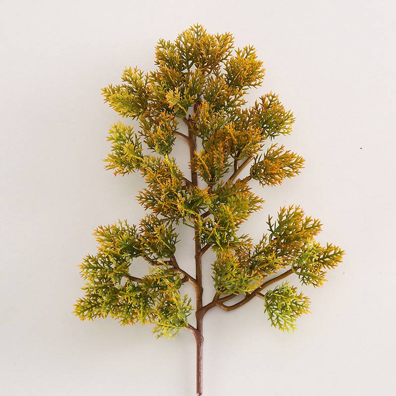 

Pine Leaves Bonsai Simulation Pine Branch Accessory Plant Fake Flower Arborvitae Leaves Pine Tree Factory Direct Supply Welcome Small Beauty