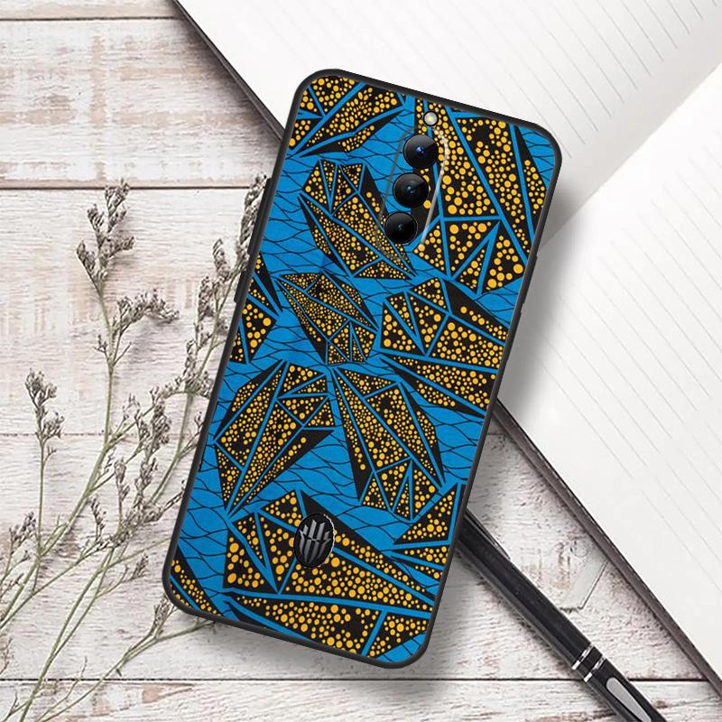 African Fabric Print Case For ZTE Nubia RedMagic 6 7 6S 7S Pro 5G RedMagic 11 8 8S 9 9S 10S Pro Plus 10 Air Cover