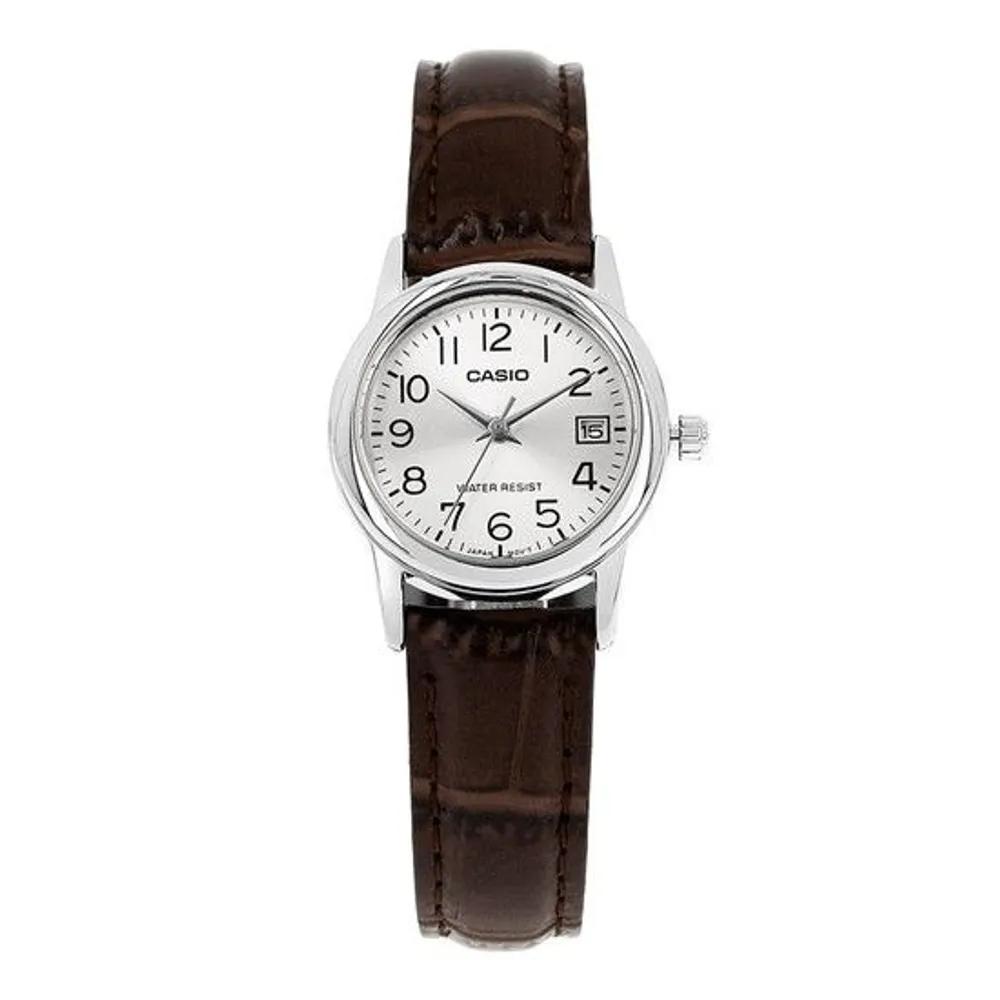 Women s Analog Leather Wristwatch (LTP V002L 7B2UDF)