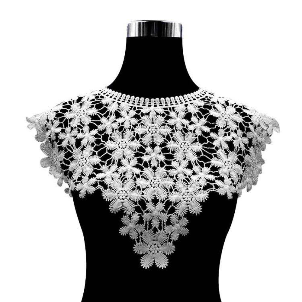 Lace Fabric Hollow Neckline Fashion Shawl Vest Exquisite Fake Neckline Collar  Feminine Decorative