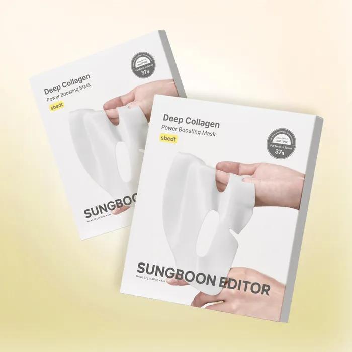 [Collagen 2.16 million ppb] Deep Collagen Gel Mask Pack 4 Types 2 Boxes (8 Sheets) Power Boosting Mask Pack