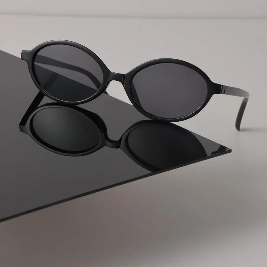 Vintage Retro Round Sunglasses for Women Men Luxurious Brand Designer Style Mirror Oval Sun Eyeglasses Female Male Small Frame Oculos De Sol