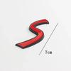 Adesivo Decalcomania Emblema Badge Mini Cooper S Rosso Metallico 3D per Mini R50 R52 R53 R56 R57 R58 F55 F56 Accessori per Styling Auto