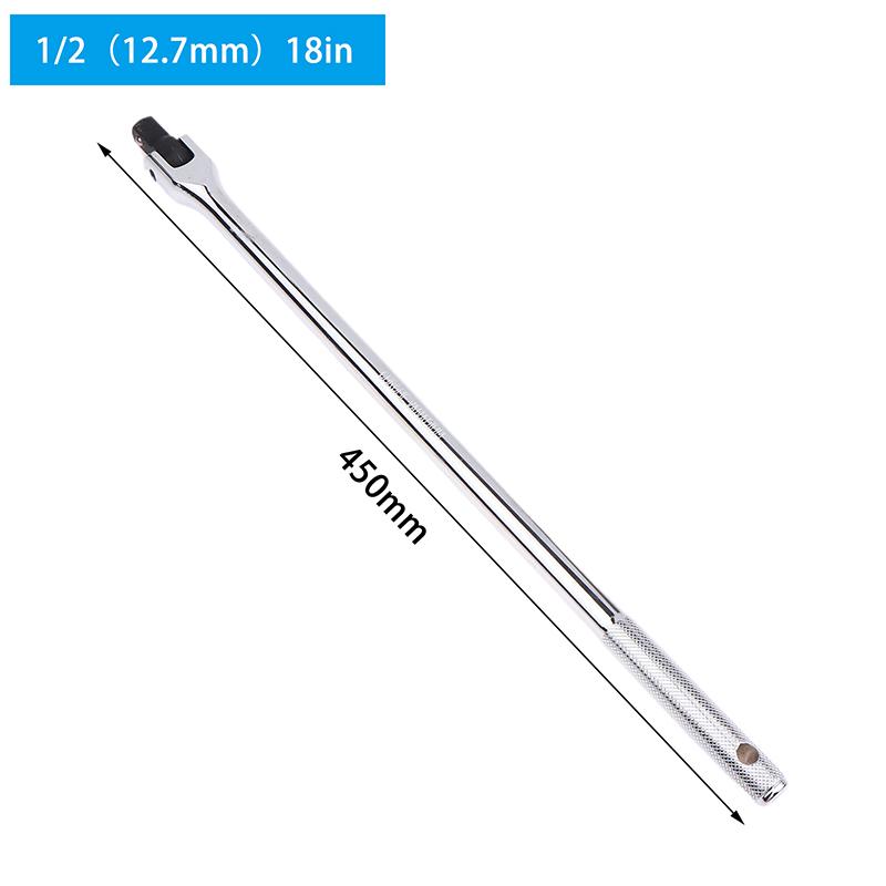 1/2'' F Rod Wrench Socket 10/12/15/18'' Torque Wrench Long Force Bar Activity Head Strong Lever Steering Handle Repair Tool