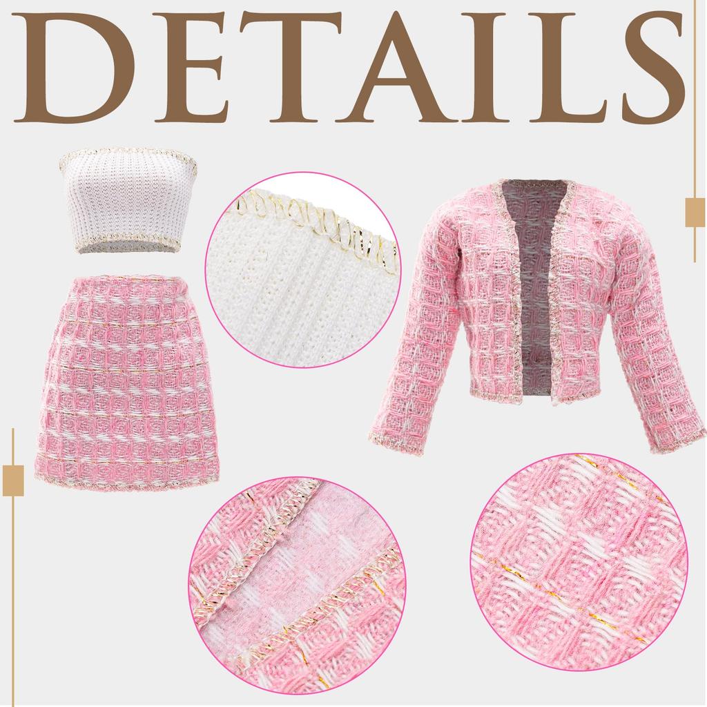 Barwawa 30cm Doll Clothes, Doll Dresses, 15 Sets = 6 Outfits + 6 Pairs of Shoes + 3 Accessories (Sunglasses, Bag, etc.) for 1/6 Dolls