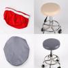 Cover Bar Stool Chic Round Chair Covering Seat Slipcover Faux 1pc Leather