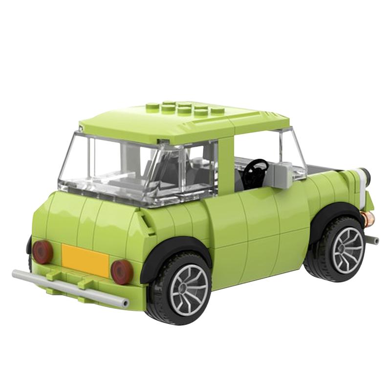 Speed Champion MOC Technical Mustanged Vehicle Mr Bean‘s Sports Racing Car Mini Model Set Building Blocks  for Children