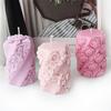 3D Relief Leaf Rose Cylinder Bee Silicone Mold DIY Valentine's Day Romantic Fragrance Candle Plaster Resin Craft Home Decor