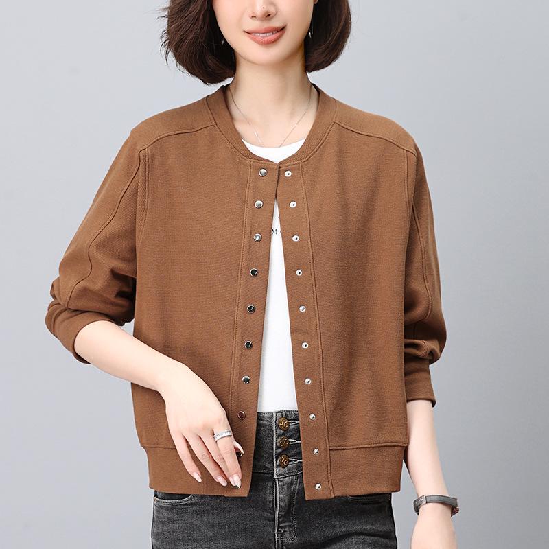 

Women s Spring-Autumn 2024 Casual Thin Jacket, Small Size, Korean Style Short Cardigan Outerwear L (120-130 lbs) жовтий/імбирний