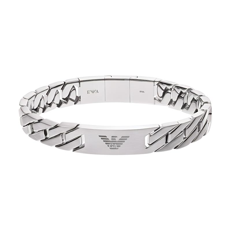 Emporio Armani Gepersonaliseerde trend roestvrijstalen armband herenstijl EGS2435040 F basisverpakking-merk originele doos