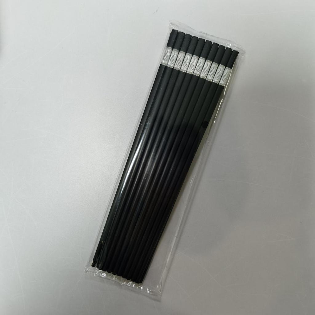 Jin Fu Black Alloy Non-slip Chopsticks for Home and Restaurant Use