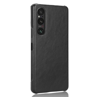 For Sony Xperia 1 V PU Leather+Hard PC Shell Litchi Texture Ultra Thin Protective Phone Case