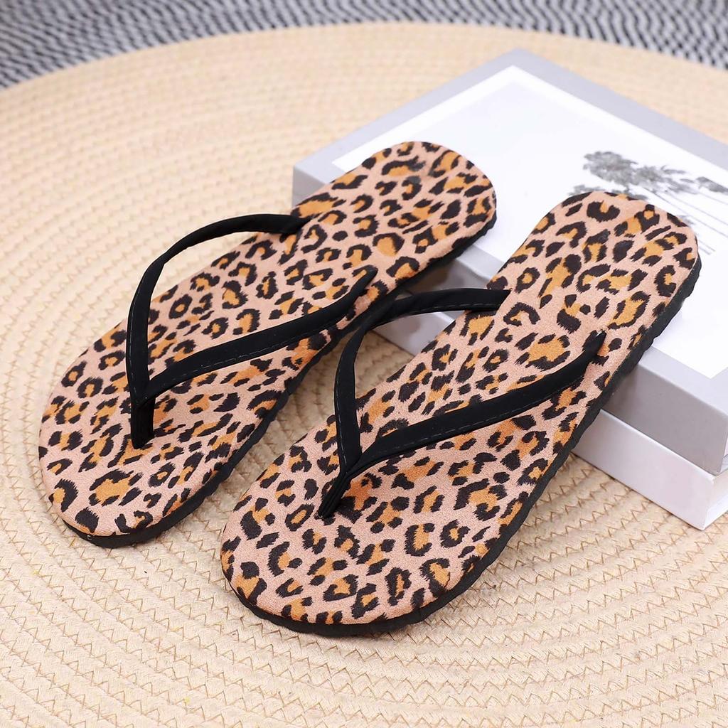 Women Shoes Flat Flip Flops Fashionable Soft Sole Outdoor Beach Flip Flops Womens Plush Slippers Comfy Slippers For Women