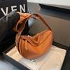 Fashionable Retro New Leather Bag, Women's Dumpling Bag, Shoulder Bags, Crossbody Bags, Trendy and Versatile Soft Leather Bag