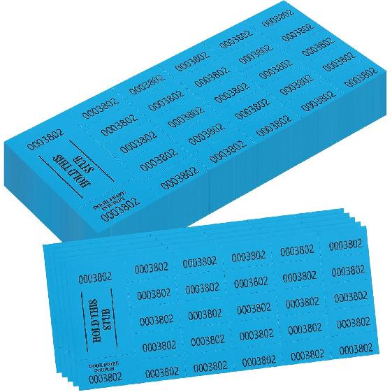 200 Pieces Auction Raffle Tickets Chinese Ticket Raffle Tickets Sheets Basket Auction Ticket Blue 4 × 9  200 Numbers for Drink Door Prize Fundraiser 200