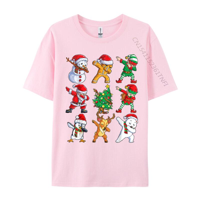 Dabbing Santa Elf Friends Christmas Men Xmas Dab Funny Normal Print Men Tshirt Cotton Fabric Luxury Designer T-Shirts For Men