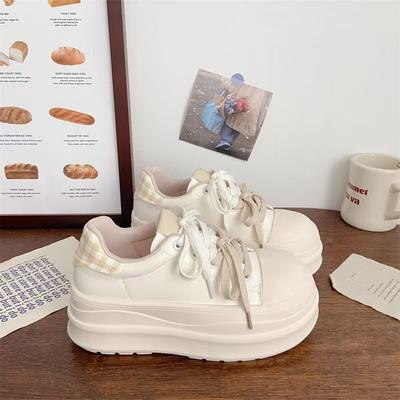 Herbst-Neuheiten mit dicker Sohle, schick, Nische, hässlich-süß, Muffin-Brot-Schuhe, Sportschuh-Board-Schuhe