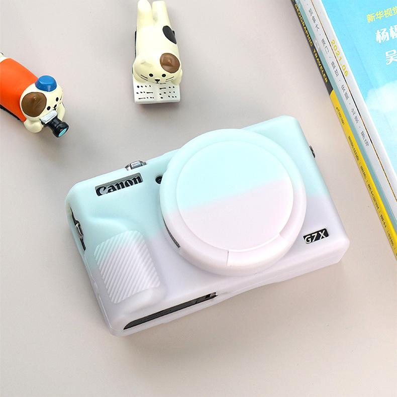 Silicone Case for Canon PowerShot G7X Mark II - Protective Soft Shell Cover & Camera Bag
