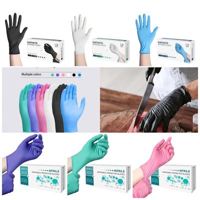 100 stk. Nitrilhandsker Uden Pudder Eller Latex, Engangs Nitrilhandsker