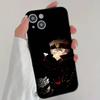 Anime B-Black Clover Phone Case Cool Black Silicone Soft For IPhone 16 15 14 13 12 11 X XR Plus Pro Max Plus