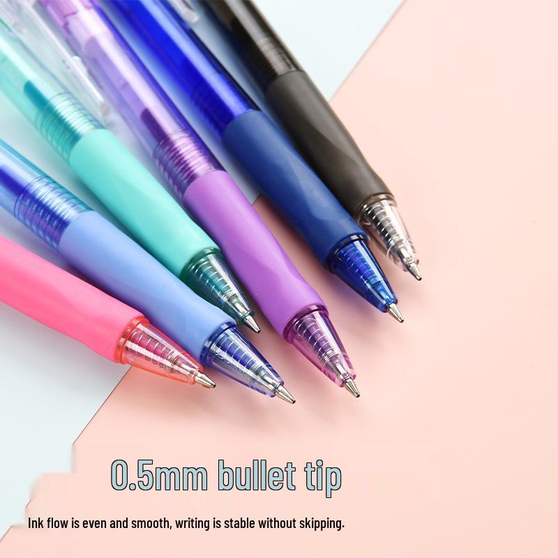 Customizable 0.5mm Thermo-Erasable Clickable Rollerball Pen, Crystal Blue with Magic Eraser, LOGO Customization Available.