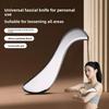 Stainless Steel Large Scraping Plate, Foundation Spatula, Fascia Knife, Fast Scraping Effect, Special for Facial Beauty, Eye Massage Stick, Full Body