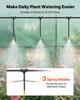 Walk-in Tunnel Greenhouse, 2.93x1.97x1.94 M Hoop House Greenhouse Tunnel with Watering System, Plant Hot House with Steel Frame, PE Cover, Roll-Up